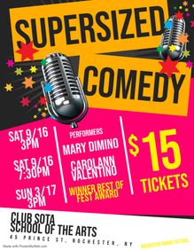 Supersized Women of Comedy show poster
