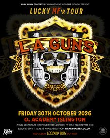 L.A. GUNS at O2 Academy Islington - London show poster