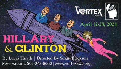 Hillary and Clinton show poster