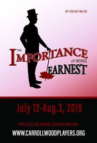 The Importance of Being Earnest show poster