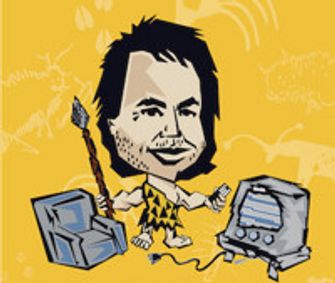 Defending the Caveman show poster