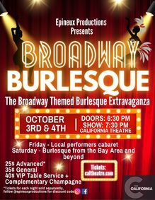 Broadway Burlesque show poster