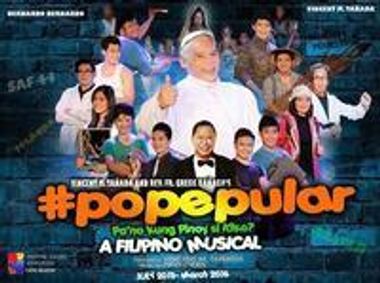 #popepular, a Filipino musical show poster