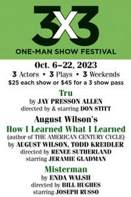 3X3 One Man Show Festival show poster