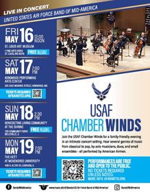 USAF Chamber Winds show poster