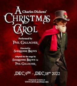 Dickens' A Christmas Carol show poster