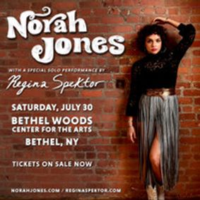 Norah Jones with special guest Regina Spektor show poster