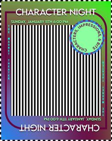 Character Night show poster