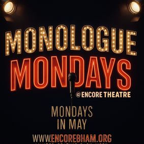 Monologue Mondays Live! show poster
