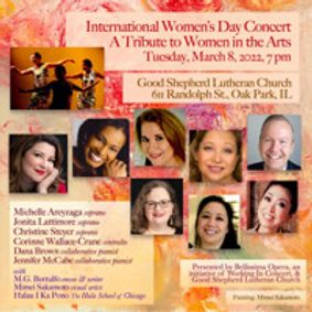 International Women's Day Concert - A Tribute to Women in the Arts show poster