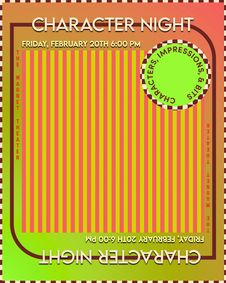 Character Night show poster