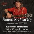 James McMurtry + BettySoo at Union Chapel - London in UK Regional