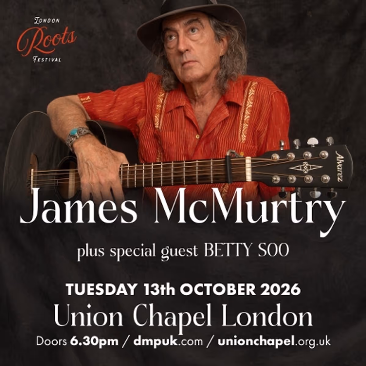 James McMurtry + BettySoo at Union Chapel - London