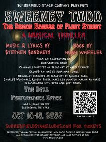 Sweeney Todd, The Demon Barber of Fleet Street show poster