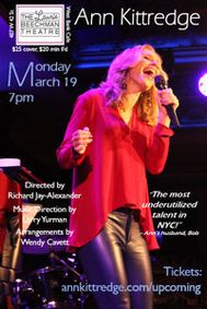 Ann Kittredge: Another Night Only show poster