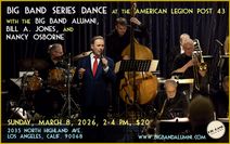 Big Band Series Dance at the American Legion Post 43 featuring the 17-Piece Big Band Alumni