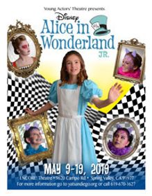 Disney's Alice in Wonderland Jr. show poster