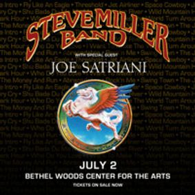 Steve Miller Band with special guest Joe Satriani show poster