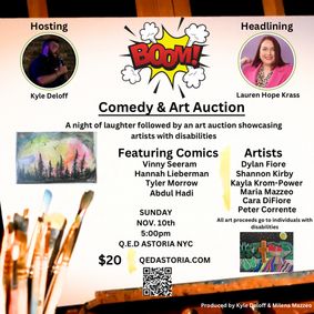 Boom! Comedy & Art Auction  show poster