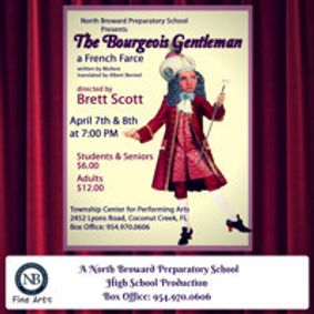 The Bourgeois Gentleman by Moliere - A French Farce show poster