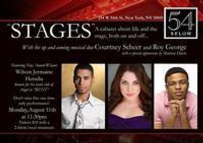 Stages! Courtney and Roy take 54 Below, Featuring Tony Award Winner Wilson J Heredia show poster
