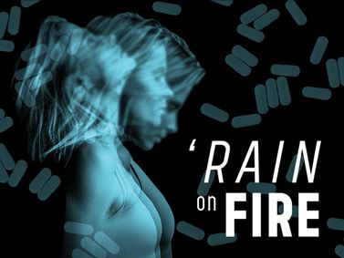'Rain on Fire show poster