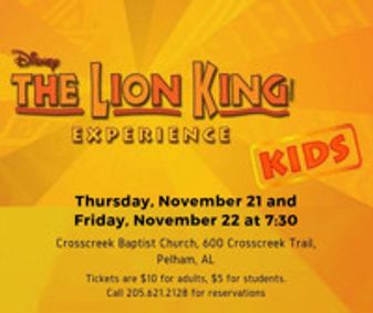 The Lion King Kids show poster