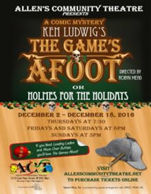 The Games Afoot or Holmes for the Holidays show poster