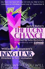 King Lear/The Lucky Chance show poster