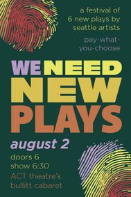 WE NEED NEW PLAYS Festival show poster