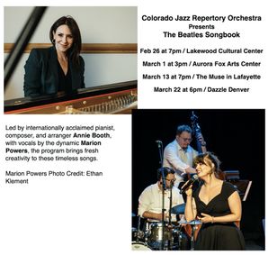 Colorado Jazz Repertory Orchestra presents The Beatles Songbook show poster