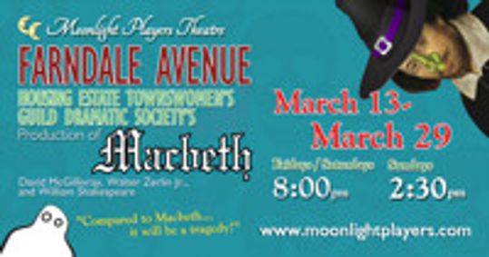 Farndale Avenue Housing Estate Townswomen's Guild Dramatic Society's Production of Macbeth show poster