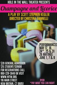 Champagne and Licorice show poster