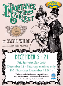 THE IMPORTANCE OF BEING EARNEST show poster