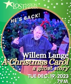 “A Christmas Carol: A Ghost Story” performed by Willem Lange. show poster