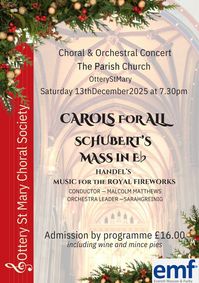 Carols for All show poster