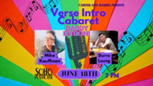 Verse Intro Cabaret show poster
