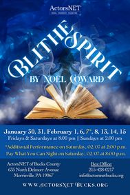 BLITHE SPIRIT by Noël Coward show poster
