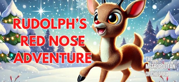 Rudolph’s Red Nose Adventure Christmas Cushion Concert show poster