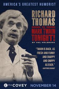 Richard Thomas in Mark Twain Tonight! show poster