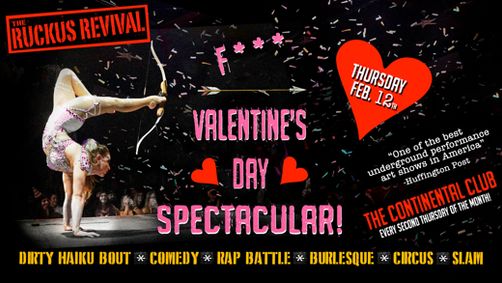The Ruckus Revival: F*** Valentine's Day Spectacular! - Thurs Feb 12, Oakland 2026 show poster