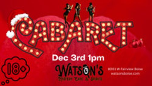 A Christmas Cabaret show poster