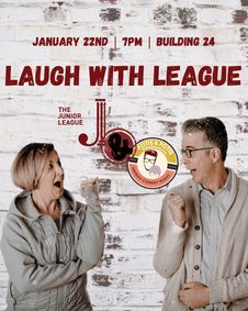 Laugh with League show poster