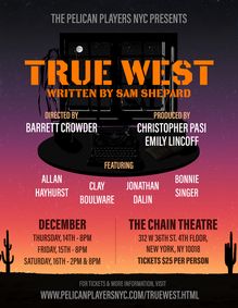 TRUE WEST show poster