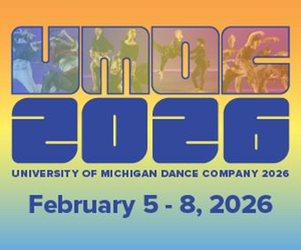 University of Michigan Dance Company 2026 show poster