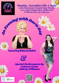 P3’s Cozy Cabaret – An Evening with Doris Day and Cabaret Star Aubrey Williams show poster