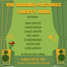 Greener Pastures Variety Hour show poster