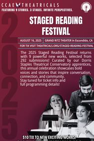 2025 Staged Reading Festival show poster
