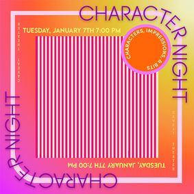 Character Night show poster