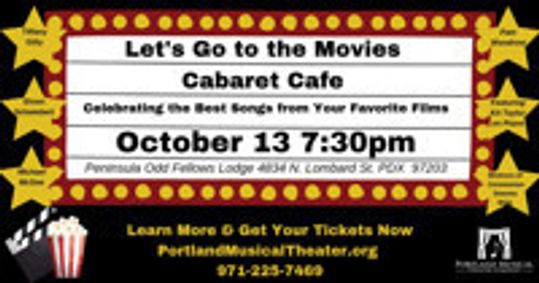 Let's Go to the Movies Cabaret show poster